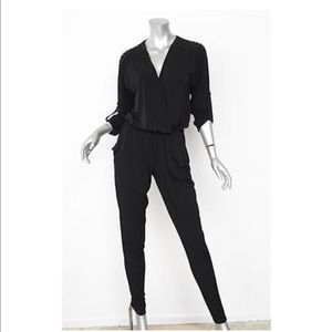 Michael Kors Black jumpsuit with gold studs